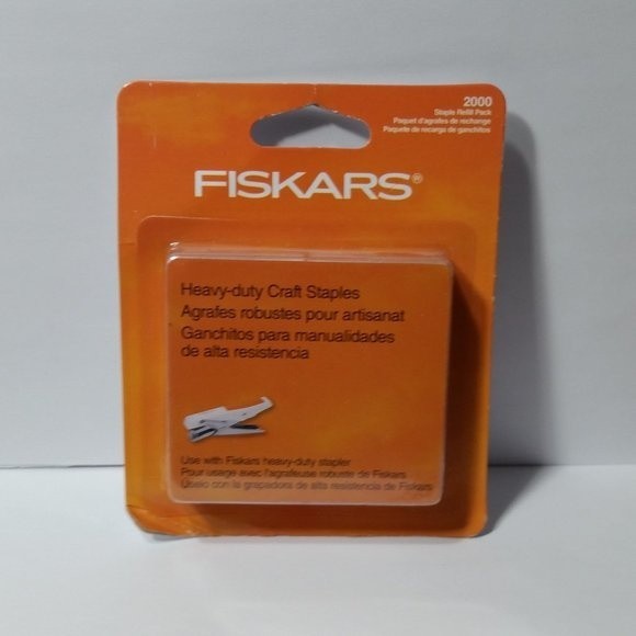 2 Fiskars Heavy Duty Craft Staples Refill Pack 2000 - Picture 1 of 7